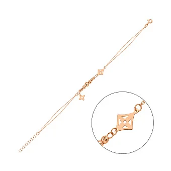 Браслет з червоного золота (арт. 326925)