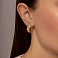 Золотые серьги Капля (арт. 1101233) – изображение 2