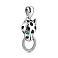 Серебряный кулон с эмалью и фианитами (арт. 7503/4450аз) – изображение 1