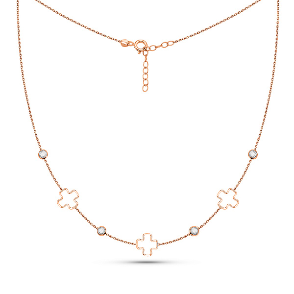 Золоте кольє з фіанітами (арт. 352644) – зображення 2