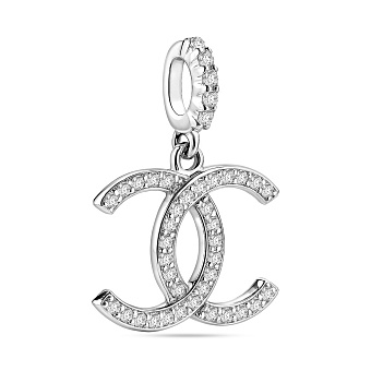 Золотой кулон в белом цвете металла (арт. 440502б)