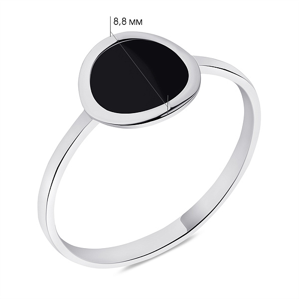 Серебряное кольцо с эмалью (арт. 7501/566ечкп) – изображение 2