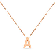 Фото Колье из красного золота Буква А (арт. 360171)