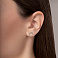 Сережки для детей Цветы из красного золота (арт. 103531р) – изображение 2