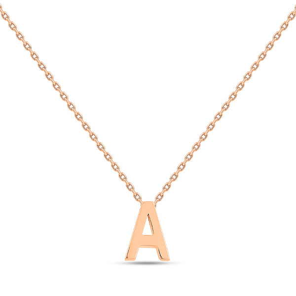 Колье из красного золота Буква А (арт. 360171) – изображение 1