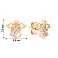 Золоті пусети Янголи з фіанітами (арт. 106495) – зображення 4