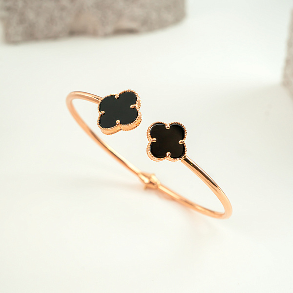 Браслет-скоба  из золота с ониксом (арт. 325354о) – изображение 2