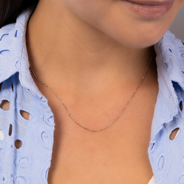 Ланцюжок з білого золота якірного плетіння (арт. ц306201б) – зображення 4