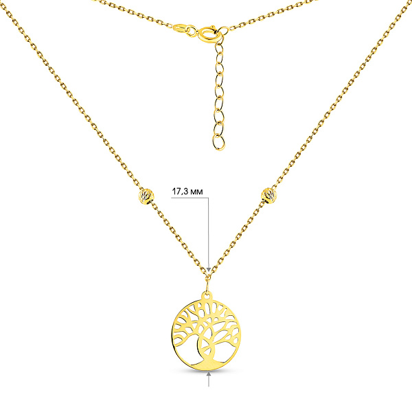 Колье из золота Дерево жизни (арт. 352510ж) – изображение 4