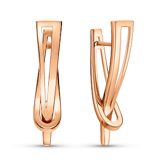 Сережки из красного золота (арт. 1101252)