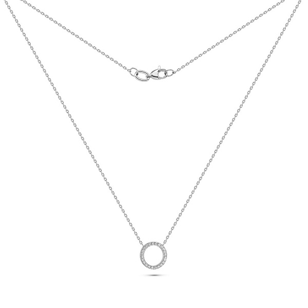 Золотое колье с бриллиантами (арт. 7111475202) – изображение 2