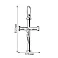 Срібний хрестик без каменів (арт. 7504/4173) – зображення 2