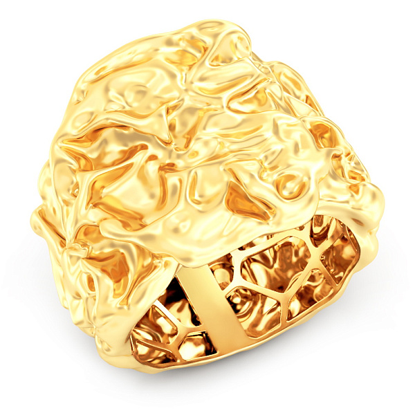 Широкое кольцо из желтого золота Francelli (арт. 1401136ж) – изображение 1