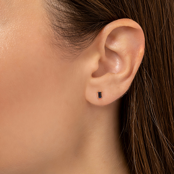 Золоті пусети з сапфірами (арт. Т011346с) – зображення 2