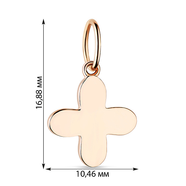 Подвеска из красного золота (арт. 424256) – изображение 2
