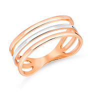 Золотое тройное кольцо (арт. 154230)