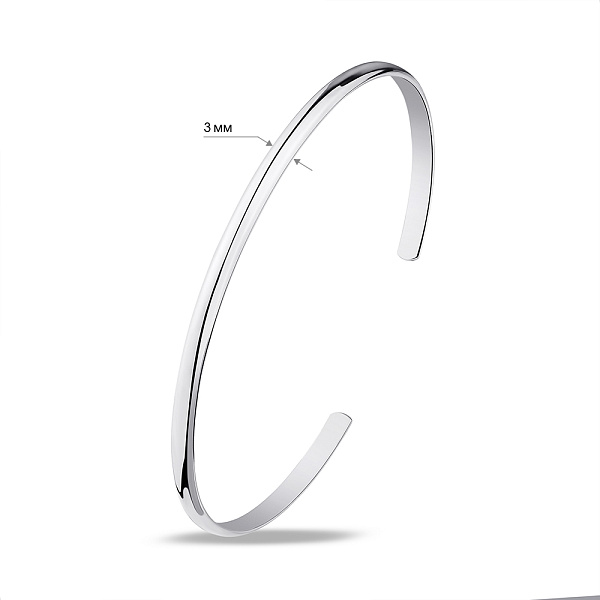 Жесткий серебряный браслет Trendy Style (арт. 7509/4332) – изображение 2