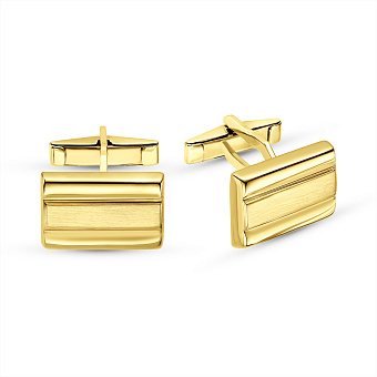 Золотые запонки без камней (арт. 210000жм)