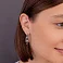 Серьги из серебра с подвесками (арт. 7502/9257) – изображение 2