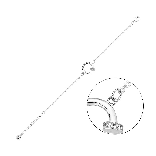 Браслет из белого золота (арт. 326740б) – изображение 1