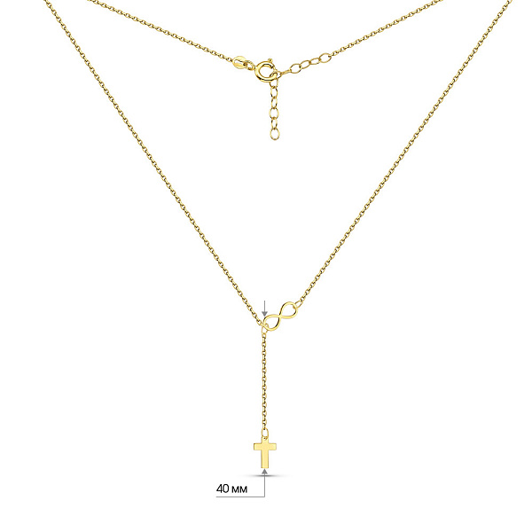 Колье из желтого золота (арт. 352488ж) – изображение 3