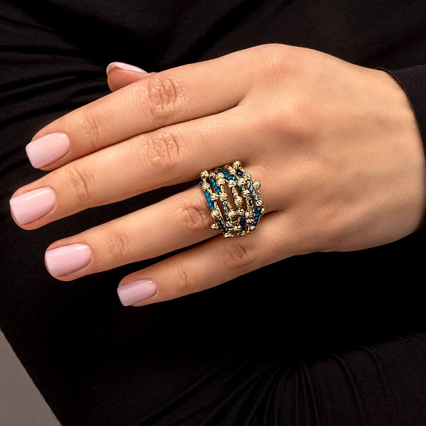 Золотое кольцо Francelli (арт. 156602жсдбрз) – изображение 2