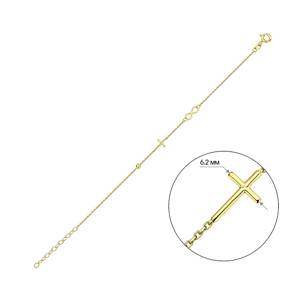 Браслет из желтого золота (арт. 326569ж) – изображение 3