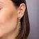 Золотые серьги-подвески Francelli (арт. 1091317ж) – изображение 2