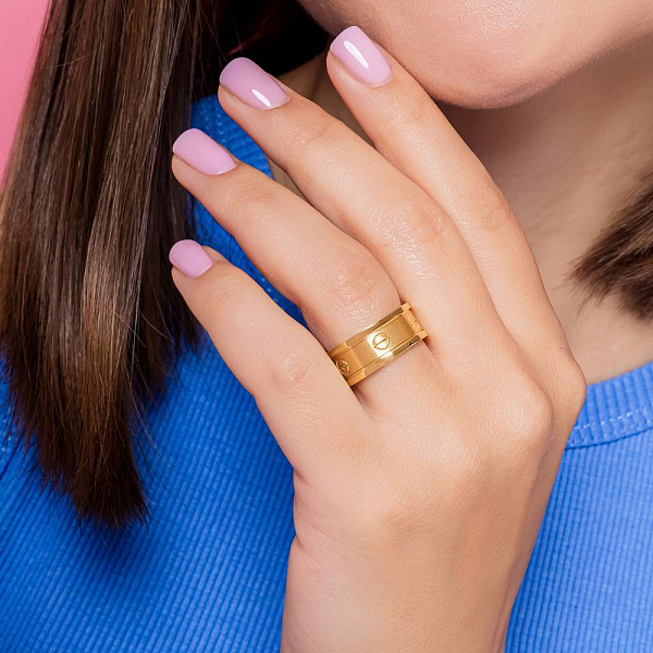 Кольцо из желтого золота (арт. 156357ж) – изображение 2