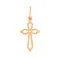 Золотой крестик без камней (арт. 440870) – изображение 1