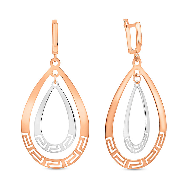 Золотые серьги Олимпия (арт. 105998кб) – изображение 1