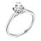 Серебряное кольцо с фианитом (арт. 7501/3916) – изображение 2