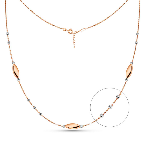 Колье из красного и белого золота (арт. 352631кб) – изображение 1