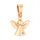 Золотая подвеска «Ангел» с бриллиантом (арт. П011075) – изображение 1