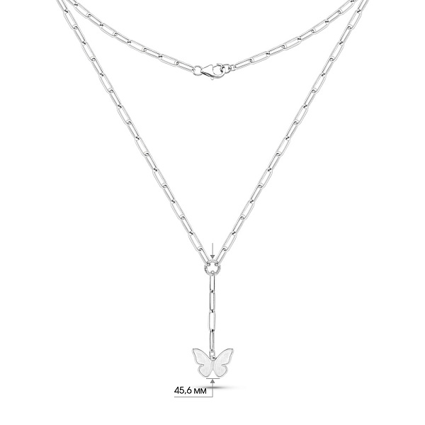 Золотое колье Бабочка (арт. 352835б) – изображение 3