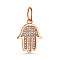 Подвес "Хамса" из красного золота (арт. 424396)
