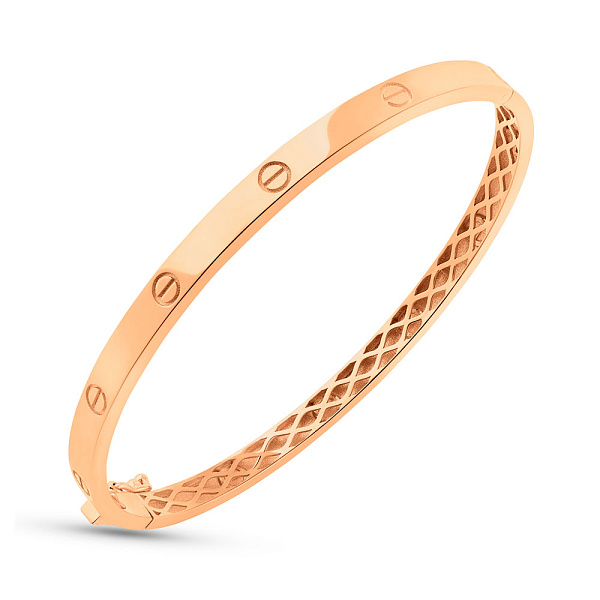 Жесткий браслет из красного золота (арт. 326467/4) – изображение 1