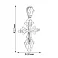 Серебряный православный крестик с распятием (арт. 7504/2-0898.0.2) – изображение 2