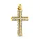 Золотая подвеска-крестик с фианитами (арт. 423452ж) – изображение 1