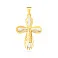 Крестик из желтого и белого золота (арт. 503822жб) – изображение 1