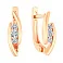 Серьги из красного золота с бриллиантами (арт. С011535020) – изображение 1