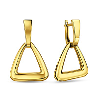 Золоті сережки Трикутники (арт. 111330ж)