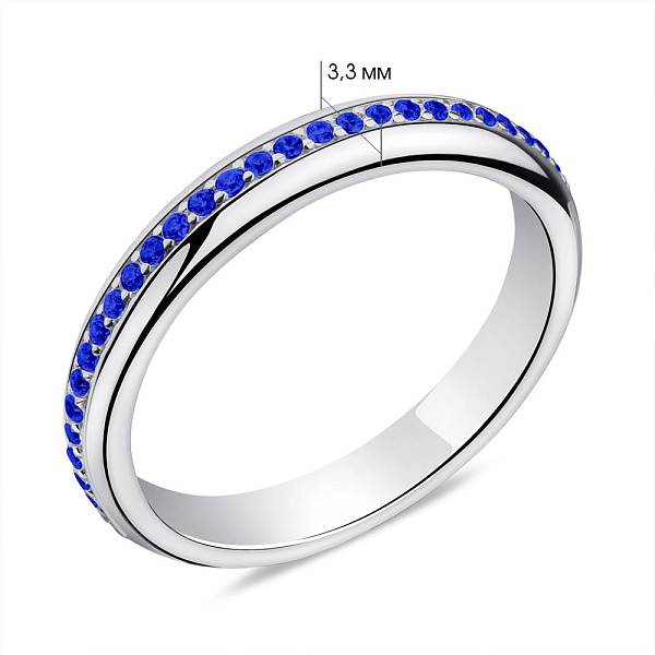 Серебряное кольцо с альпинитами (арт. 7501/6517ас) – изображение 2