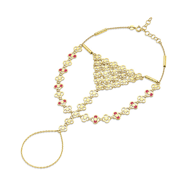 Золотий слейв-браслет Francelli з емаллю (арт. 3261041жемлн) – зображення 1