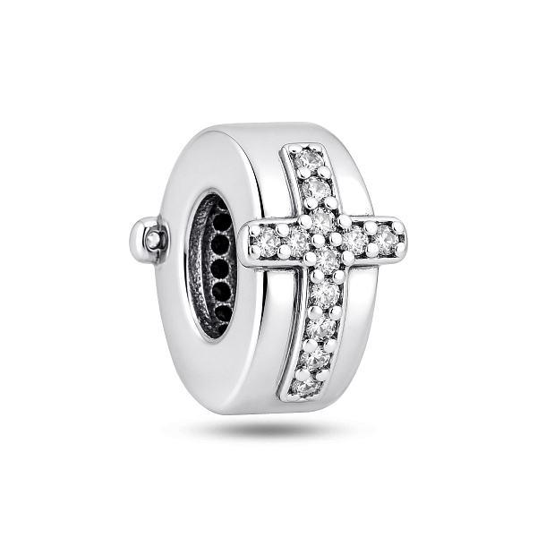 Серебряный шарм с фианитами (арт. 7903/4563) – изображение 1