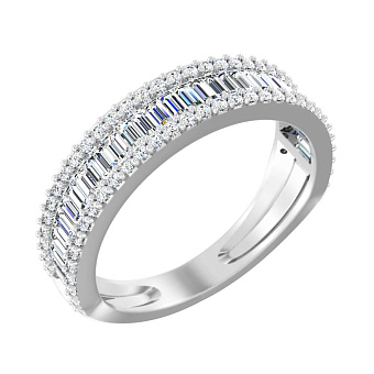 Фото Кольцо из белого золота с бриллиантами (арт. К011305080б)