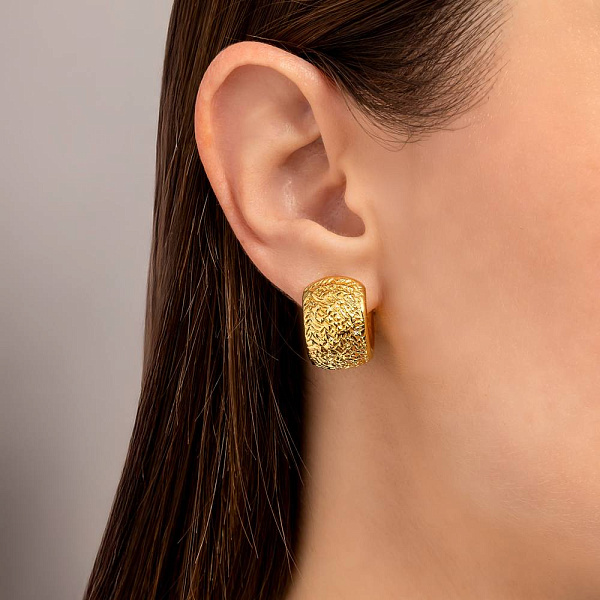 Серьги из желтого золота Francelli (арт. 1091878/15ж) – изображение 2