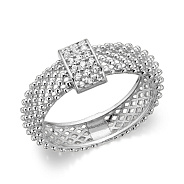 Золотое кольцо с фианитами (арт. 156724б)