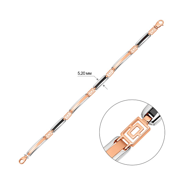 Мужской браслет из золота с ониксом (арт. 325623кбо) – изображение 4