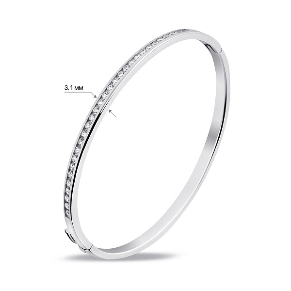 Серебряный браслет с фианитами (арт. 7509/4749) – изображение 2